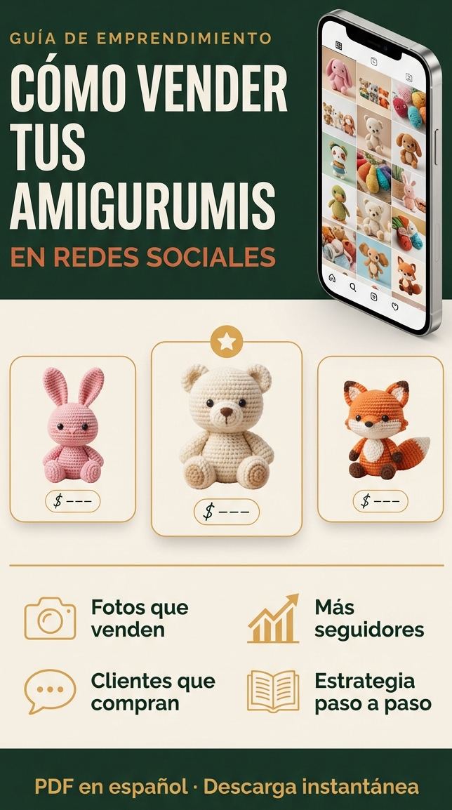 💰Guía Para Vender tus Creaciones de Crochet en Redes Sociales — Paso a Paso