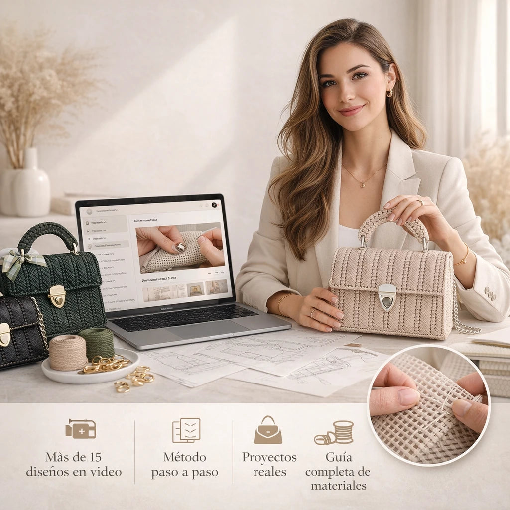 Bolsos Boutique con Malla Plástica + 4 BONOS de Regalo 🎁