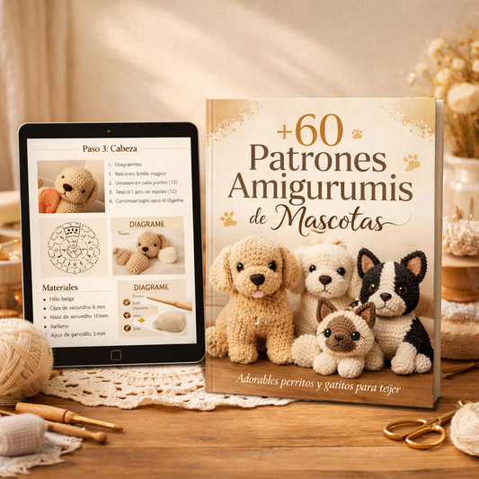 🐶🐾 Mega Colección Mascotas Amigurumi + 5 BONOS 🎁