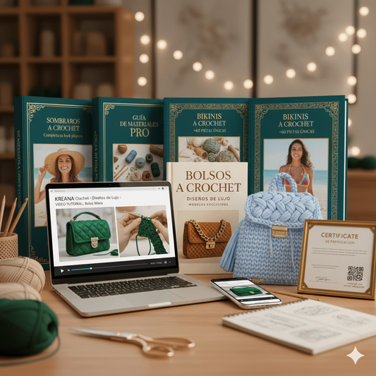 Curso de Bolsos a Crochet Estilo Boutique + 8 Regalos Exclusivos 🎁