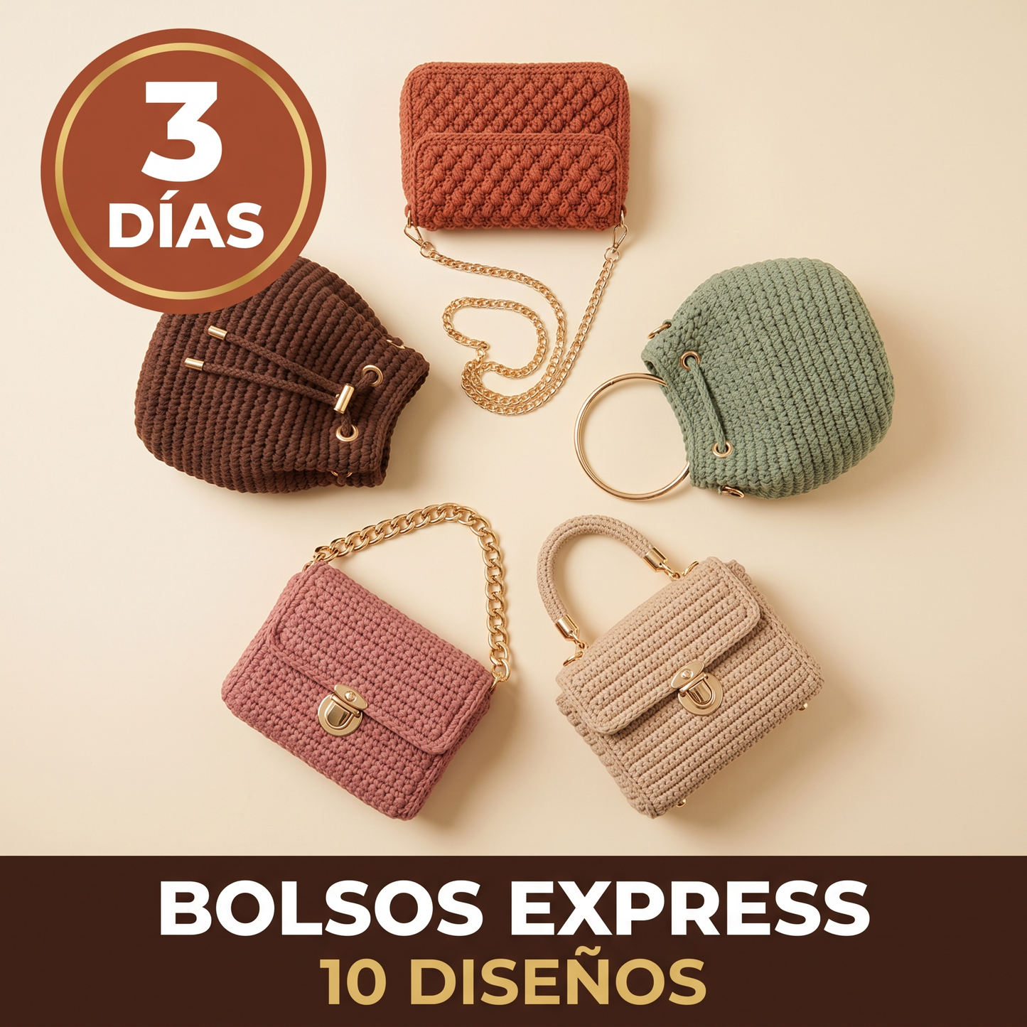 ⚡ BOLSOS EXPRESS: 10 Diseños en Menos de 3 Días